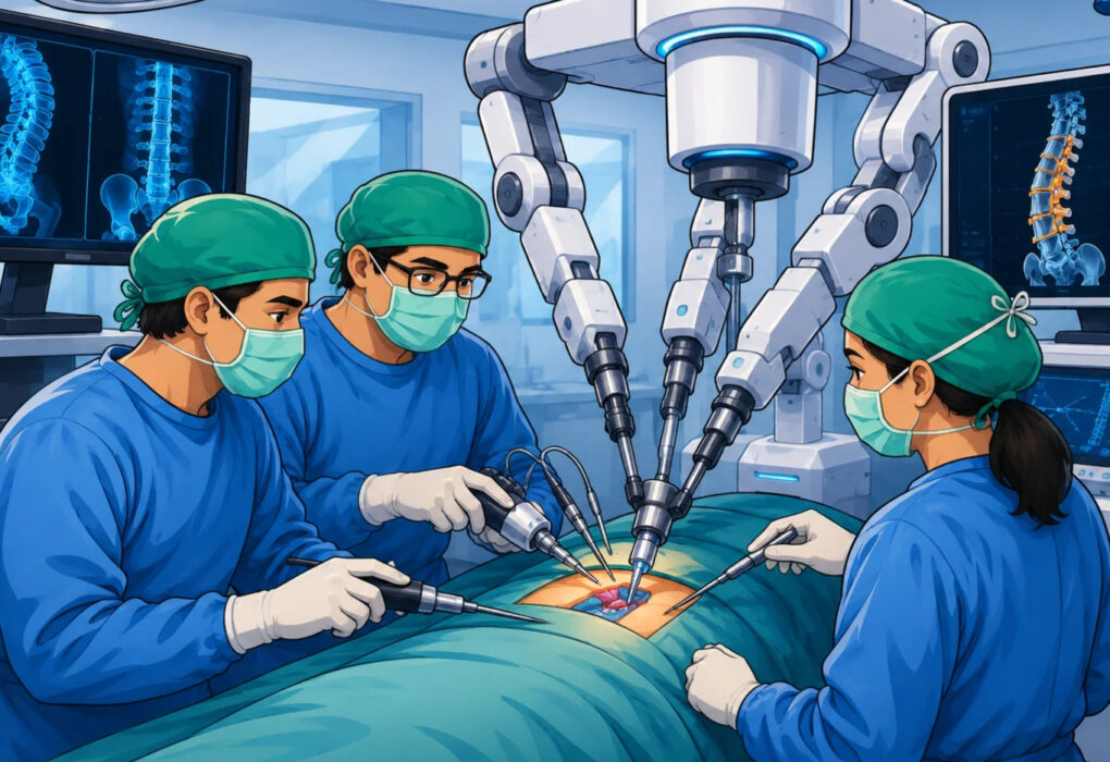 Semi-Active Robotic Spine Surgery